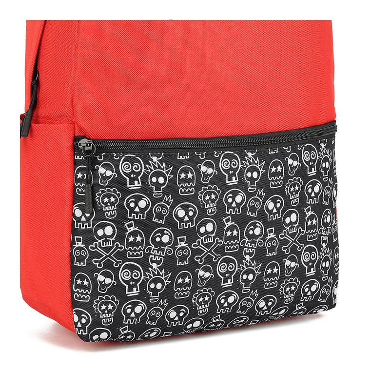 Mochila para laptop | CoolCapital Lite Skulls | 15.6" pulgadas Rojo