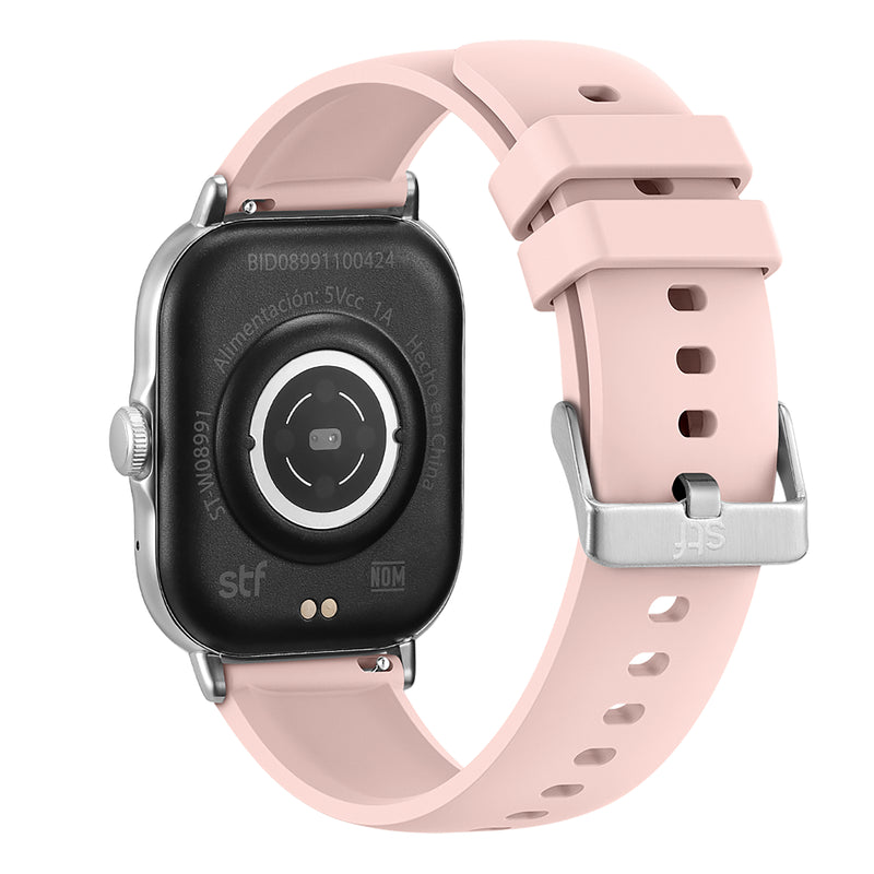 Smartwatch reloj inteligente | STF Kronos Station Plus | Pantalla TFT 2" Protección IP65 Rosa