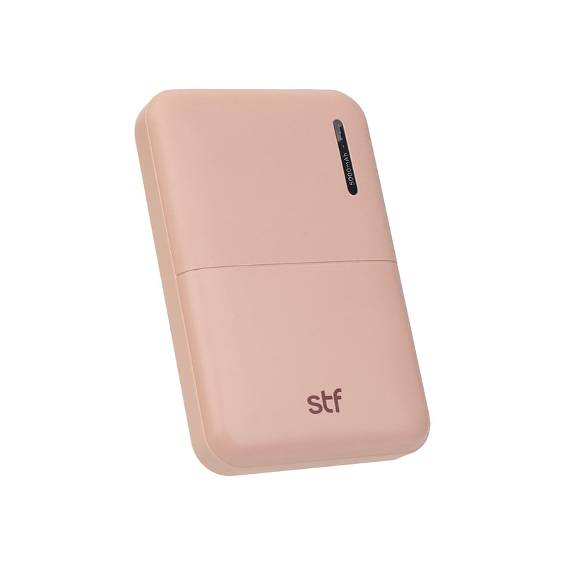 Bateria powerbank recargable 10W  | STF VIVA | 5,000 mAh rosa