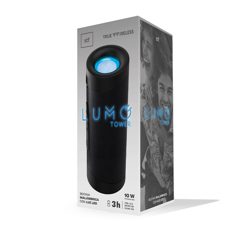 Altavoz Bluetooth Inalámbrico LED LUZ Portátil Bocina De Bajo